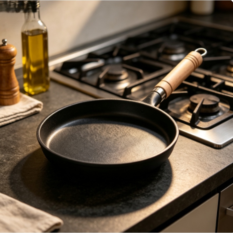 Dosa Pan Iron - กระทะเหล็กหล่อขนาด 26 ซม. ไม่เคลือบผิว สำหรับทำเครปและแพนเค้ก ใช้ได้กับเตาแก๊สและเตาแม่เหล็กไฟฟ้า