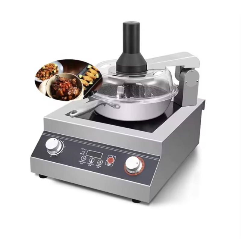 Home Cooking Robot - อุปกรณ์หุ่นยนต์ทำอาหารประสิทธิภาพสูงสำหรับใช้ในบ้าน เครื่องผัดอาหารอัตโนมัติแบบหมุนได้