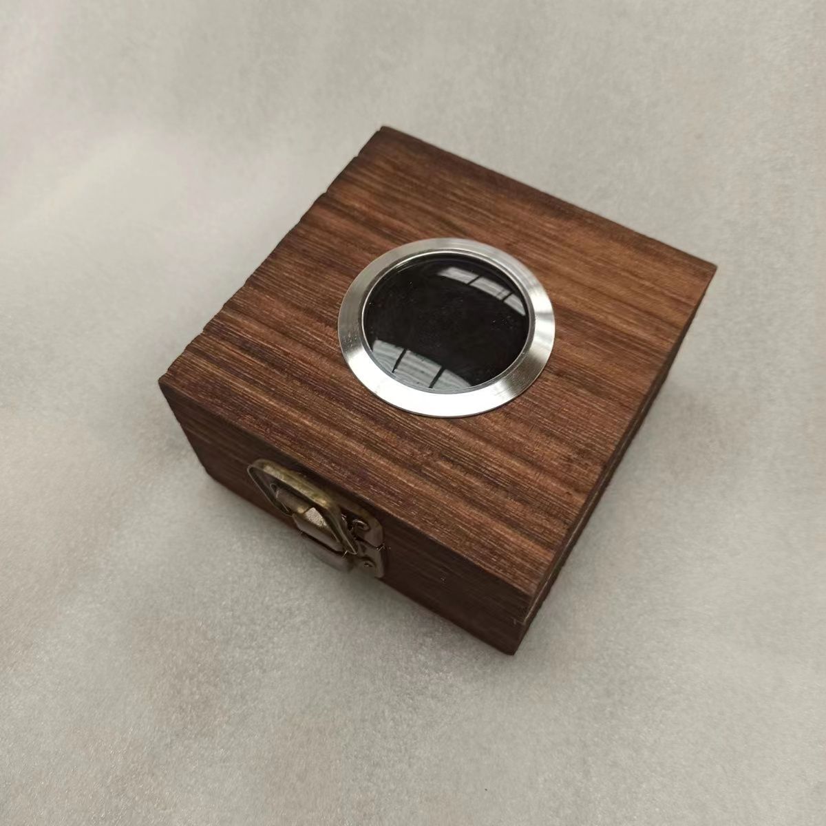 Smoker Box Wood Chip - กล่องโชว์ไฟแช็กงานฝีมือทำจากไม้แฟชั่นเหมาะสำหรับกล่องป้องกันไฟแช็ค Zippo Zorro สำหรับผู้ชาย
