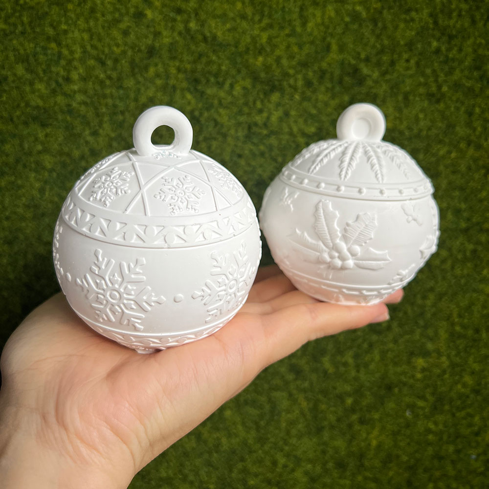 Idli Steamer Mold - แม่พิมพ์ซิลิโคนทรงกลมสำหรับทำเทียนคริสต์มาส ชุดแม่พิมพ์ DIY สำหรับทำกล่องเก็บของลายหิมะและผลเบอร์รี่ แม่พิมพ์สำหรับงานเรซิ่น ปูนปลาสเตอร์