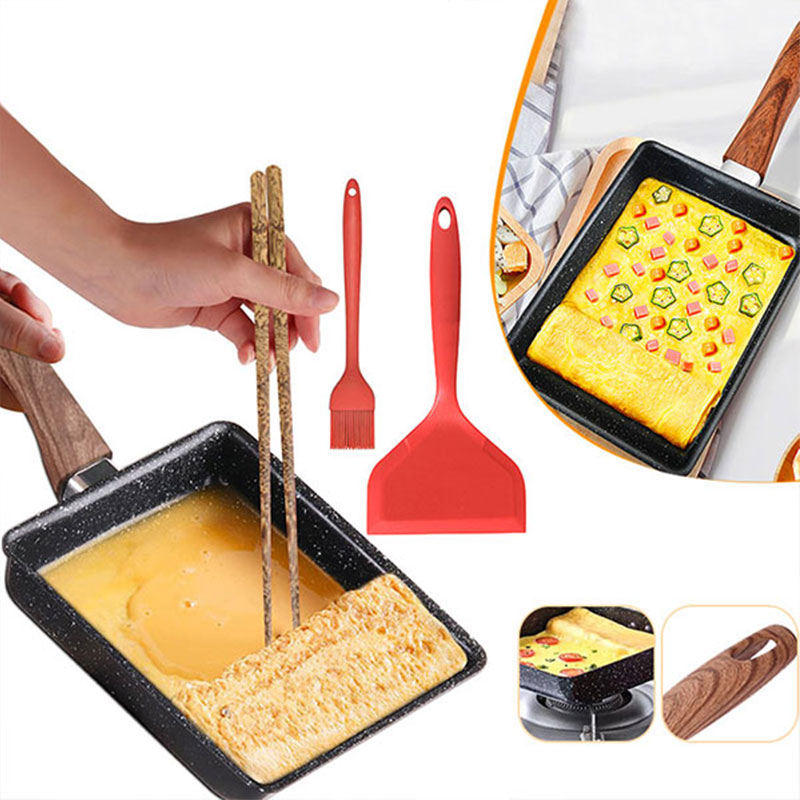 Dosa Pan Iron - Tamagoyaki ไข่เจียวญี่ปุ่น PAN Nonstick ไข่กระทะ Skillet