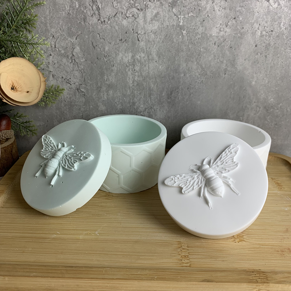 Idli Steamer Mold - โถซิลิโคนน้ำผึ้งผึ้งยิปซั่มแบบทำมือกล่องใส่เทียนอีพ็อกซี่คอนกรีตแม่พิมพ์ฉีดการตกแต่งบ้านของขวัญแฮนด์เมด