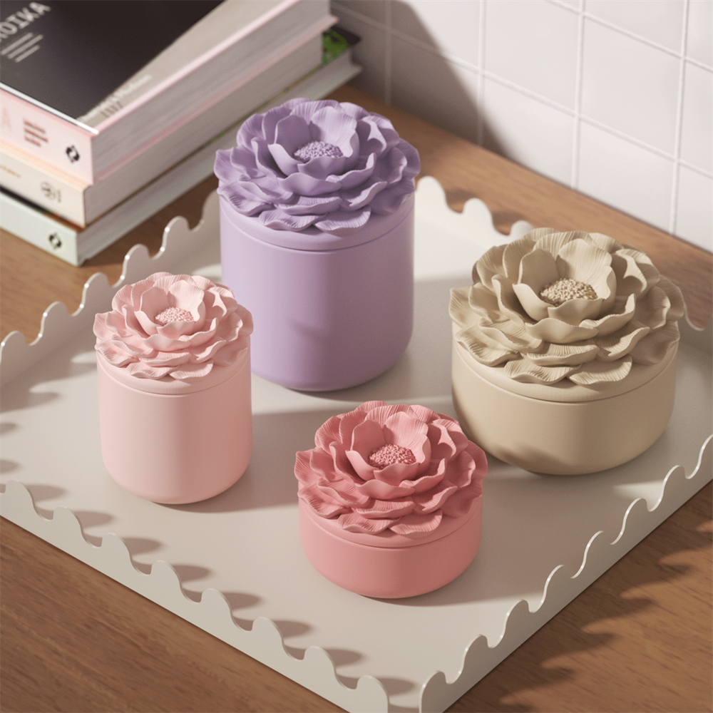 Idli Steamer Mold - Nicole Camellia เทียน Jar Jesmonite แม่พิมพ์ซิลิโคนเทียนแบบใช้ซ้ําได้เติมแม่พิมพ์