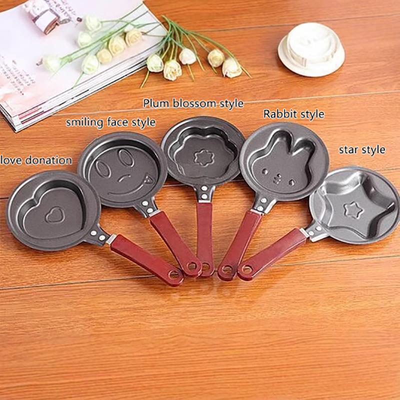 Dosa Pan Iron - กระทะทอดไข่ขนาดเล็ก อุปกรณ์ครัวสำหรับอาหารเช้า กระทะรูปหัวใจ กระทะทำแพนเค้ก กระทะทำไข่เจียว รุ่น