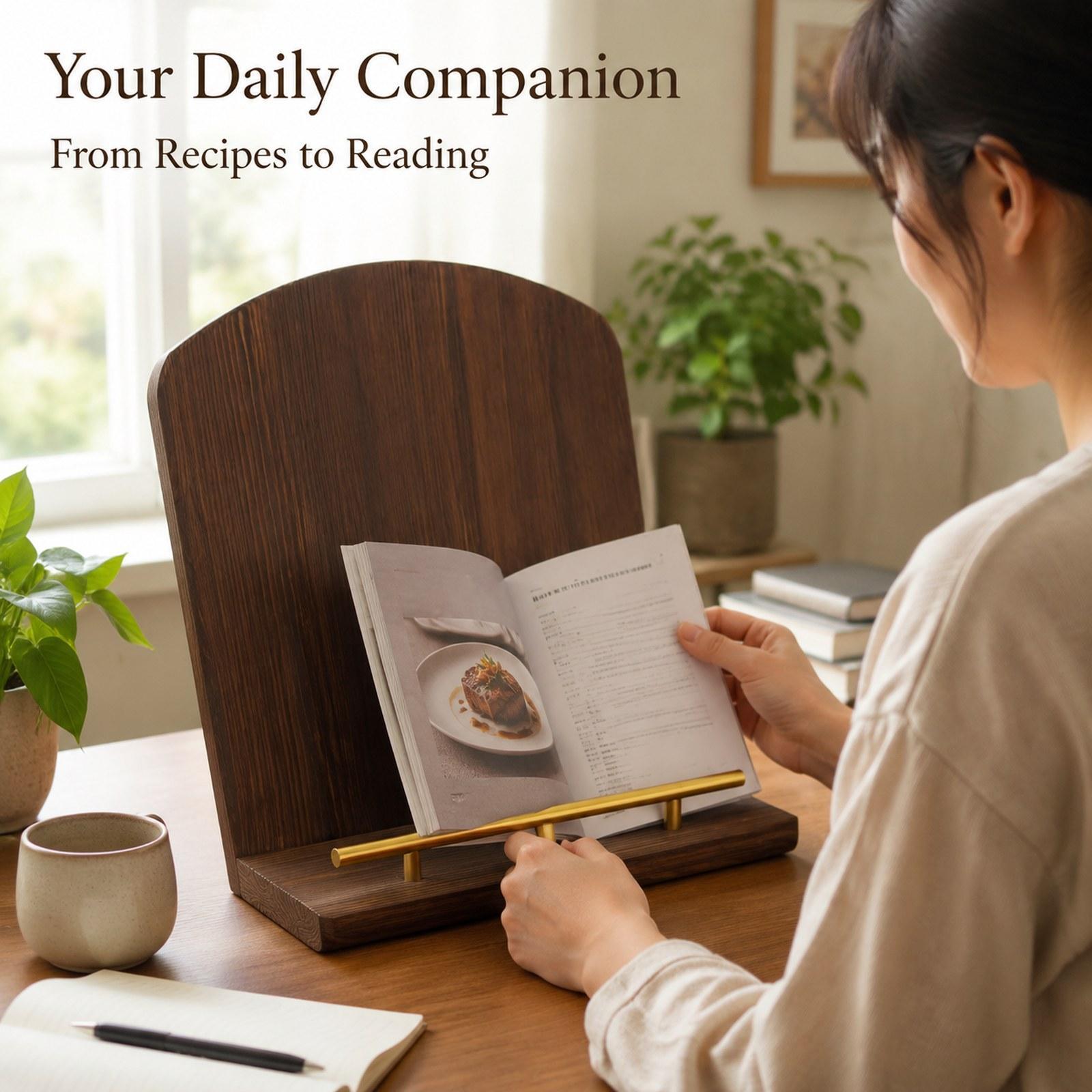 ที่วางตำราอาหารไม้ ที่วางหนังส - Home Cooking Recipe บทวิจารณ์และราคา