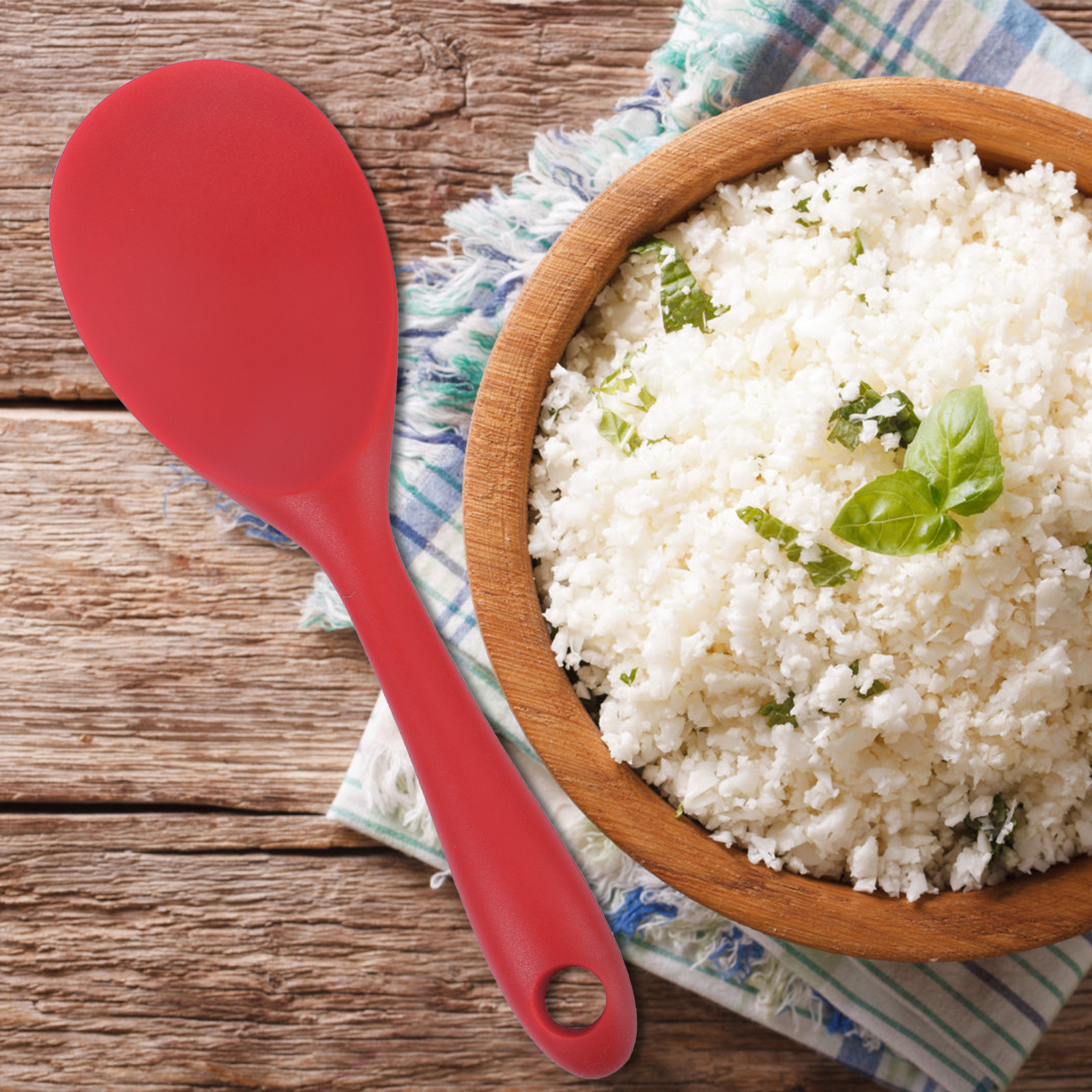 ช้อนตักข้าวซิลิโคนทนความร้อน 2 - Home Cooking Restaurant บทวิจารณ์และราคา
