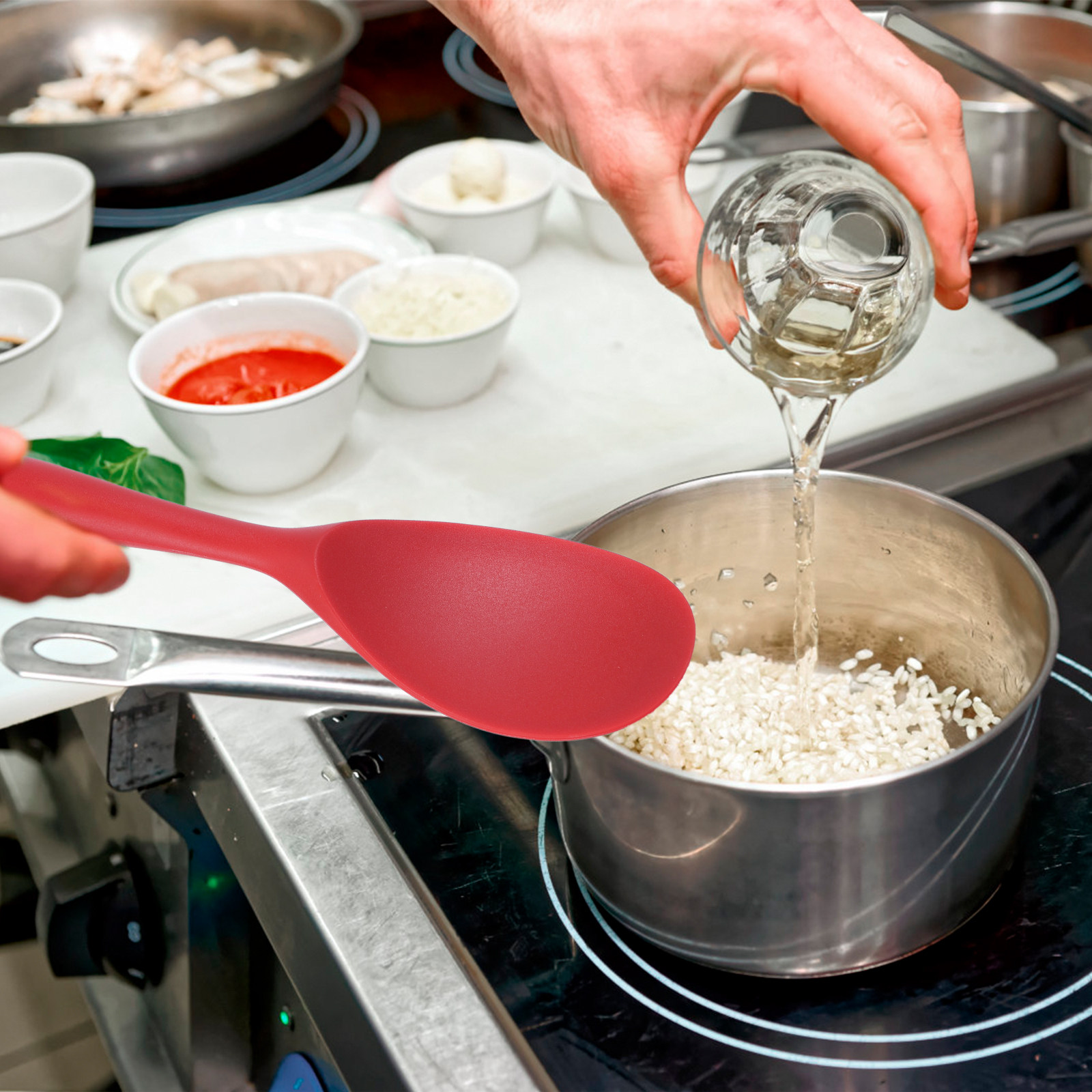 ช้อนตักข้าวซิลิโคนทนความร้อน 2 - Home Cooking Restaurant บทวิจารณ์และราคา