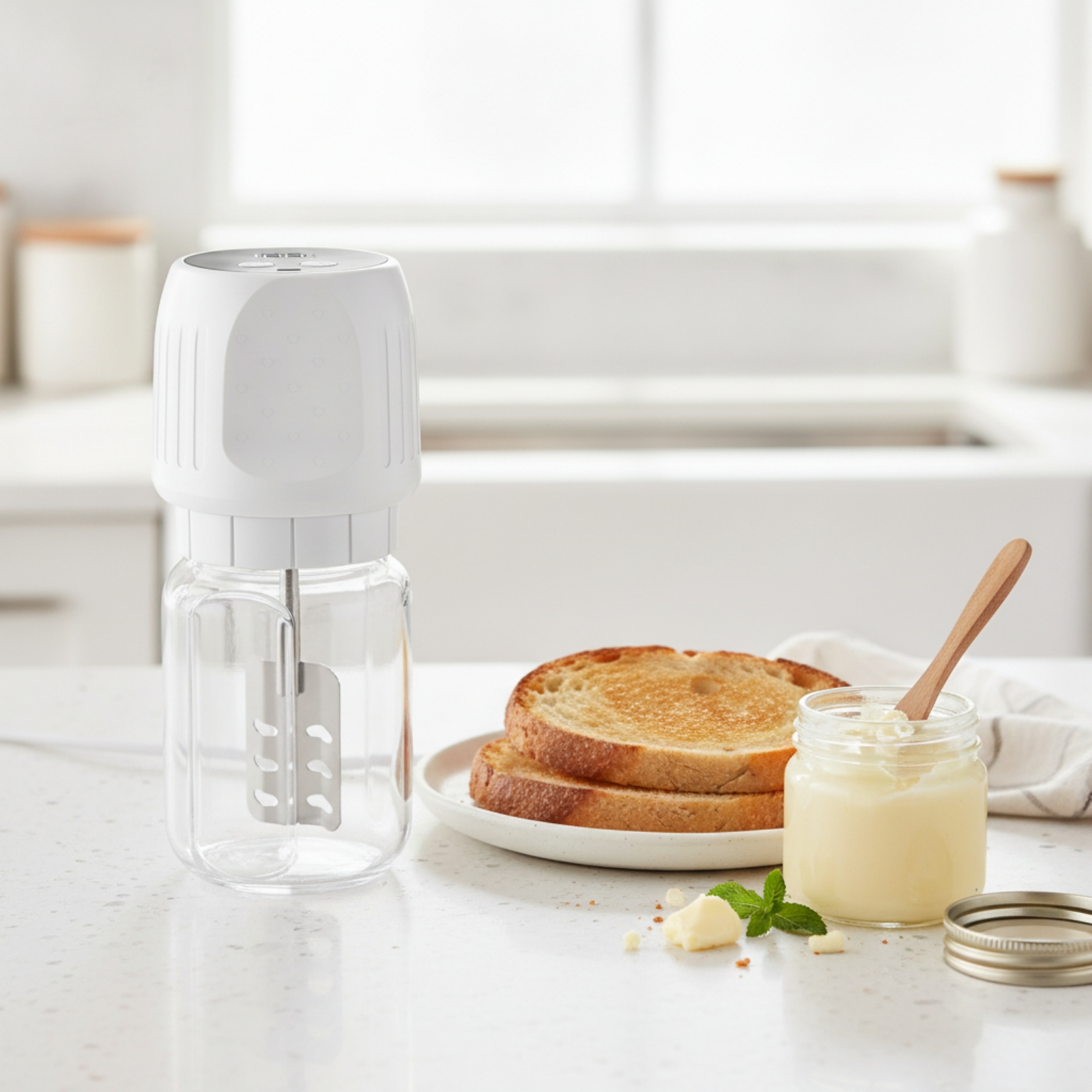 เครื่องทำเนยไฟฟ้าแบบทำเองที่บ้ - Home Cooking Food บทวิจารณ์และราคา