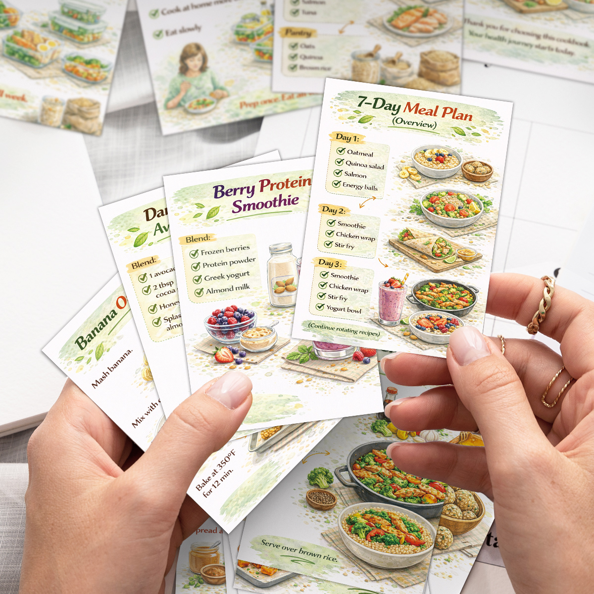 การ์ดสูตรอาหาร 24 ชิ้น พร้อมรา - Home Cooking Recipe บทวิจารณ์และราคา