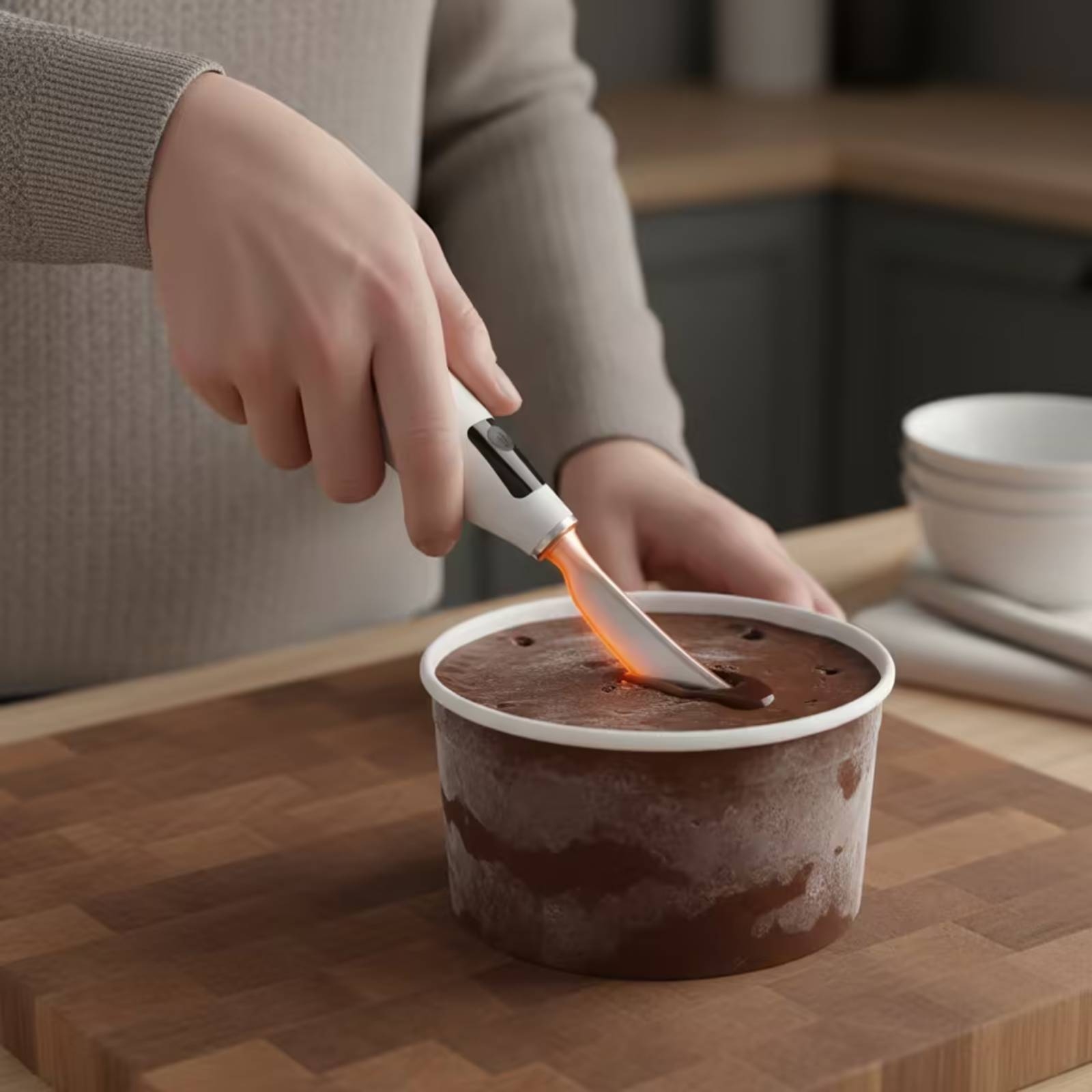 ที่ตักไอศกรีมไฟฟ้าแบบชาร์จได้  - Home Cooking Utensils บทวิจารณ์และราคา