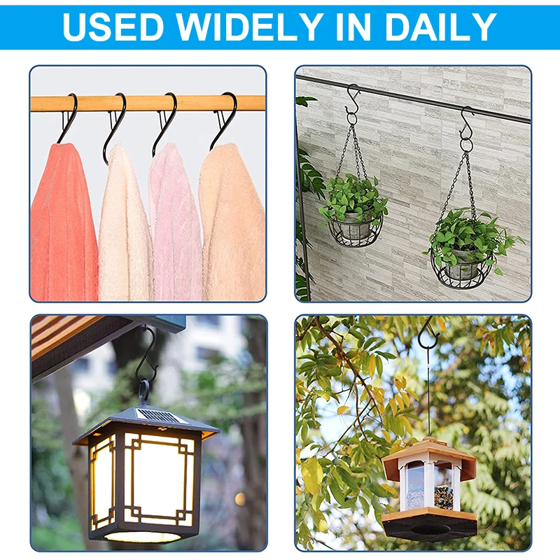 10/100pcs ตะขอแขวนโลหะ S รูปตะ - Dosa Pan Iron บทวิจารณ์และราคา