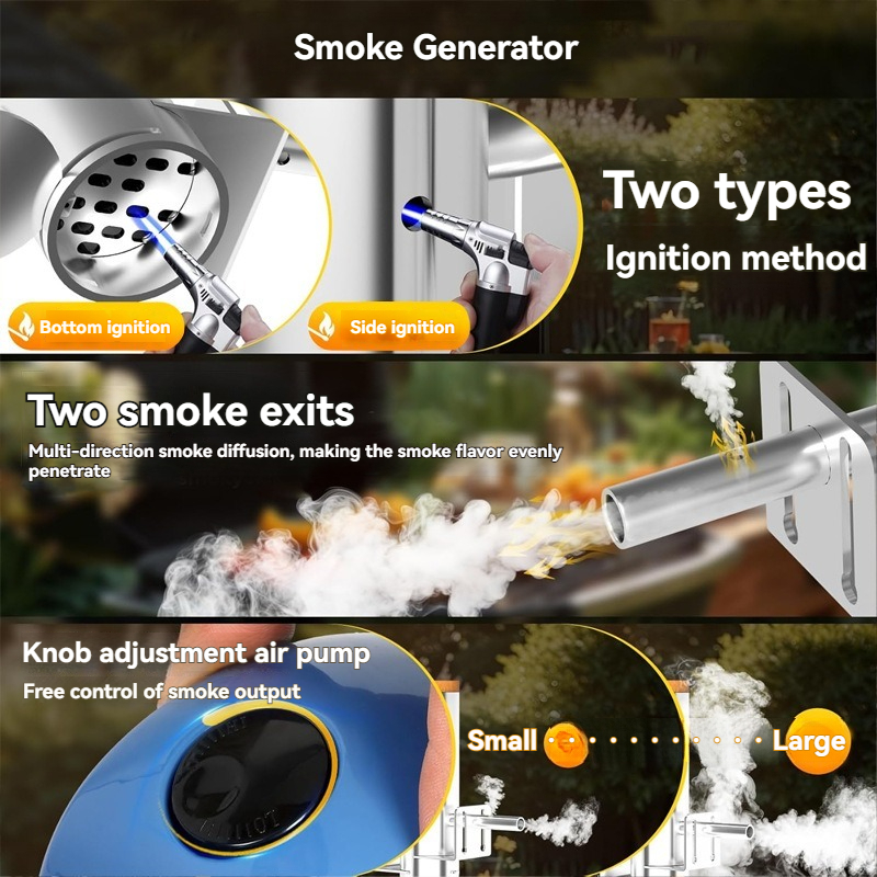เตารมควันไฟฟ้าแบบพกพาสำหรับทำไ - Smoker Box Wood Chip บทวิจารณ์และราคา