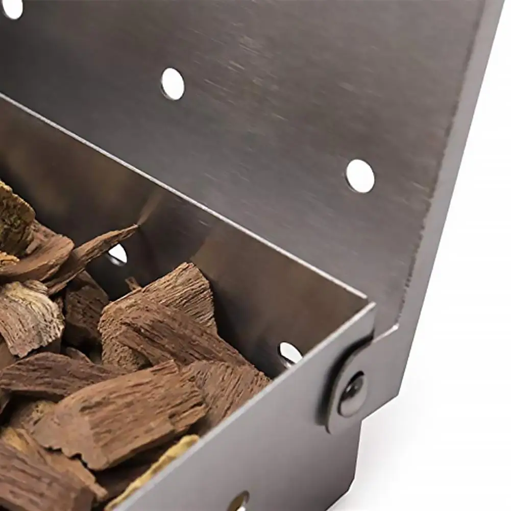 HQ ไม้ชิปบาร์บีคิวกล่องสูบบุหร - Smoker Box Wood Chip บทวิจารณ์และราคา