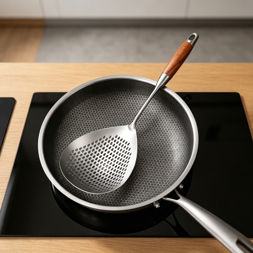 สแตนเลสแมงมุมกรองโลหะห้องครัว  - Dosa Pan Iron บทวิจารณ์และราคา