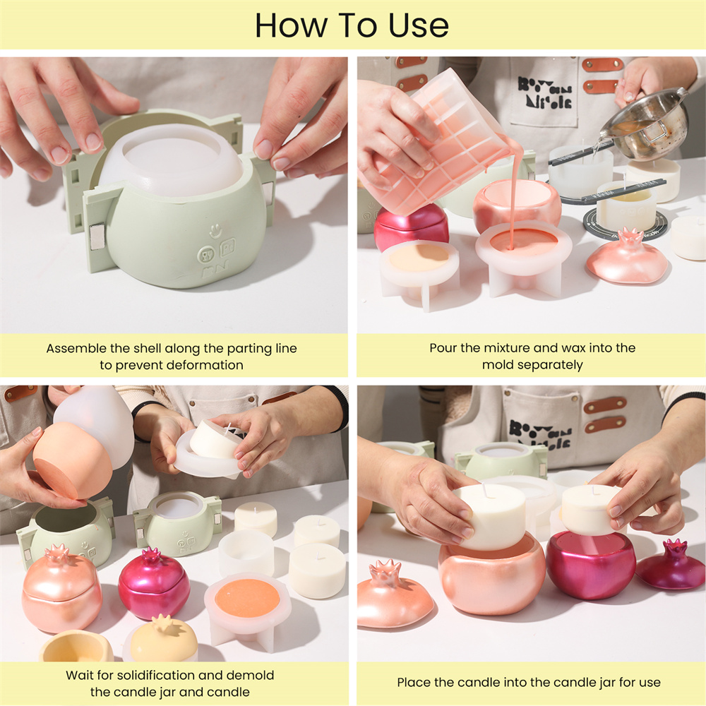 Nicole ทับทิมคอนกรีตเทียน Jar  - Idli Steamer Mold บทวิจารณ์และราคา