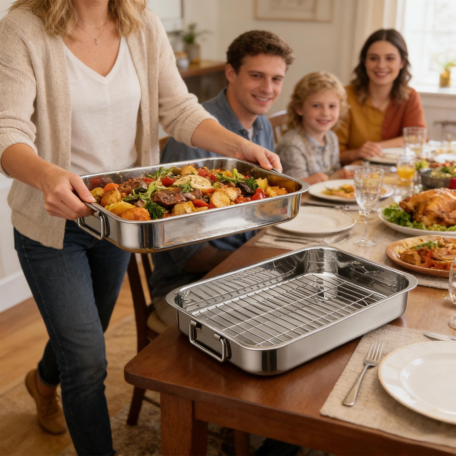 ถาดอบขนาด 42 ซม. พร้อมตะแกรง ส - Home Cooking Utensils บทวิจารณ์และราคา