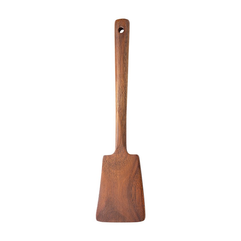 1PC-ไม้พายไม้สำหรับกระทะเคลือบ - Home Cooking Utensils บทวิจารณ์และราคา