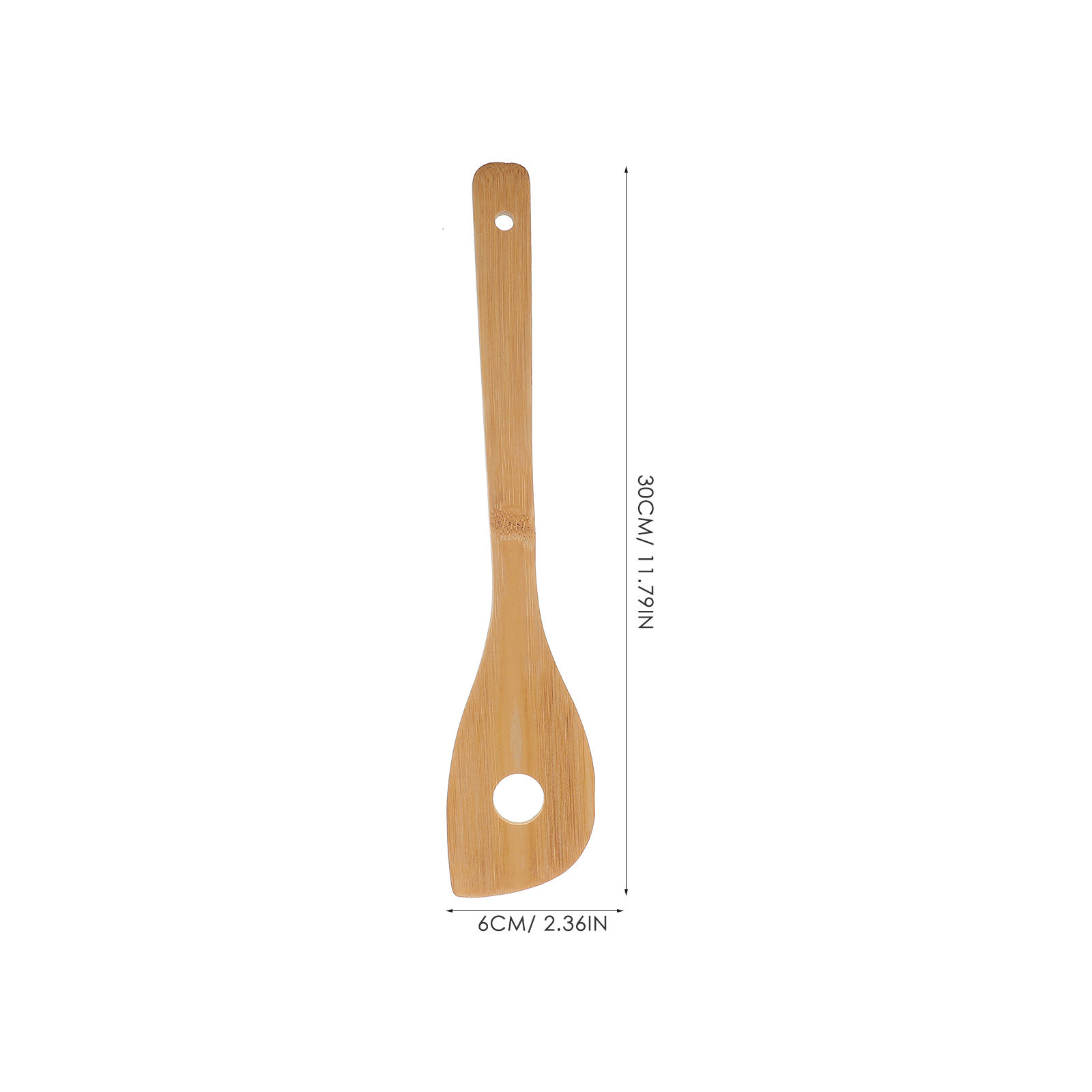 ช้อนคนไม้ไผ่ 1 ชิ้น พร้อมรูผสม - Home Cooking Utensils บทวิจารณ์และราคา