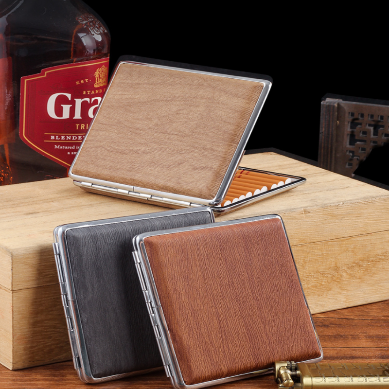 กล่องบุหรี่หนังพกพาสำหรับผู้ชา - Smoker Box Wood Chip บทวิจารณ์และราคา