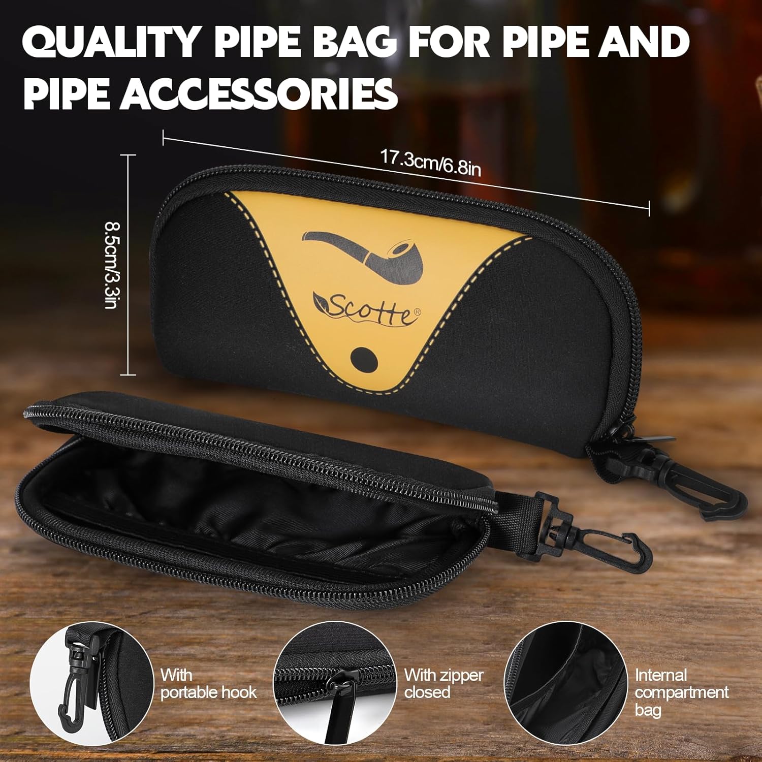 ไปป์ยาสูบทำมือจากไม้ดำ พร้อมกล - Smoker Box Wood Chip บทวิจารณ์และราคา