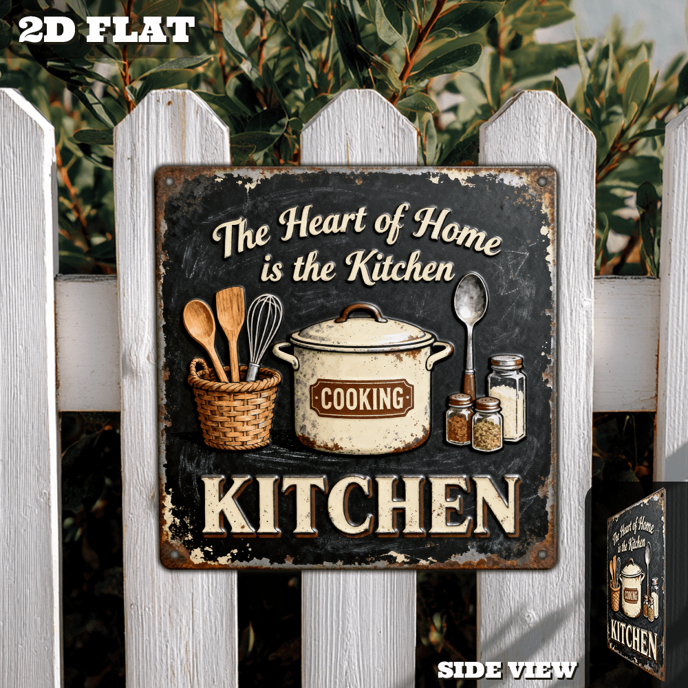 ป้ายตกแต่งผนังครัวโลหะวินเทจ - - Home Cooking Utensils บทวิจารณ์และราคา
