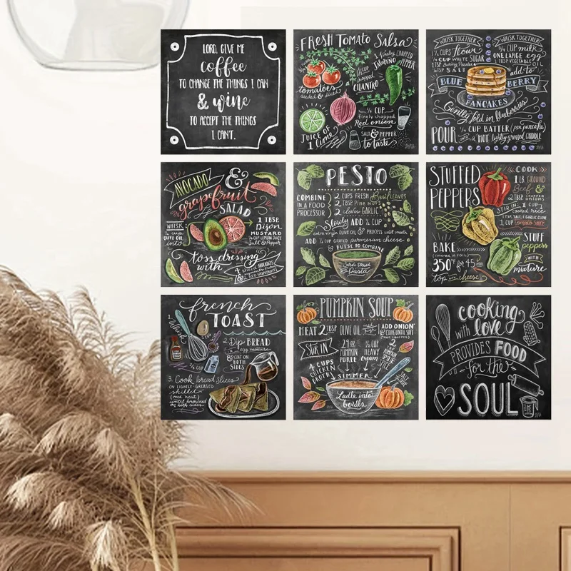 ป้ายสูตรทำอาหารดีบุกวินเทจตกแต - Home Cooking Recipe บทวิจารณ์และราคา