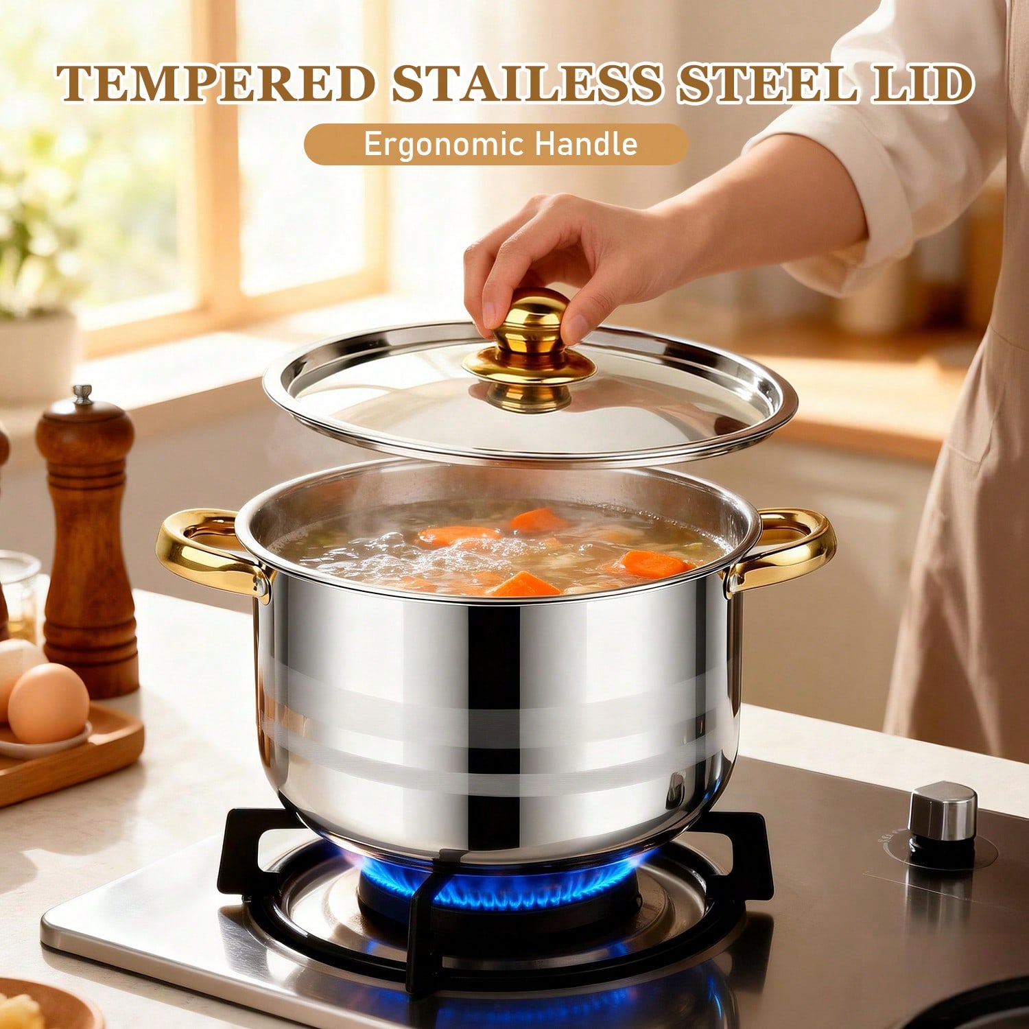 ชุดหม้อสแตนเลสสตีล ชุดเครื่องค - Home Cooking Restaurant บทวิจารณ์และราคา