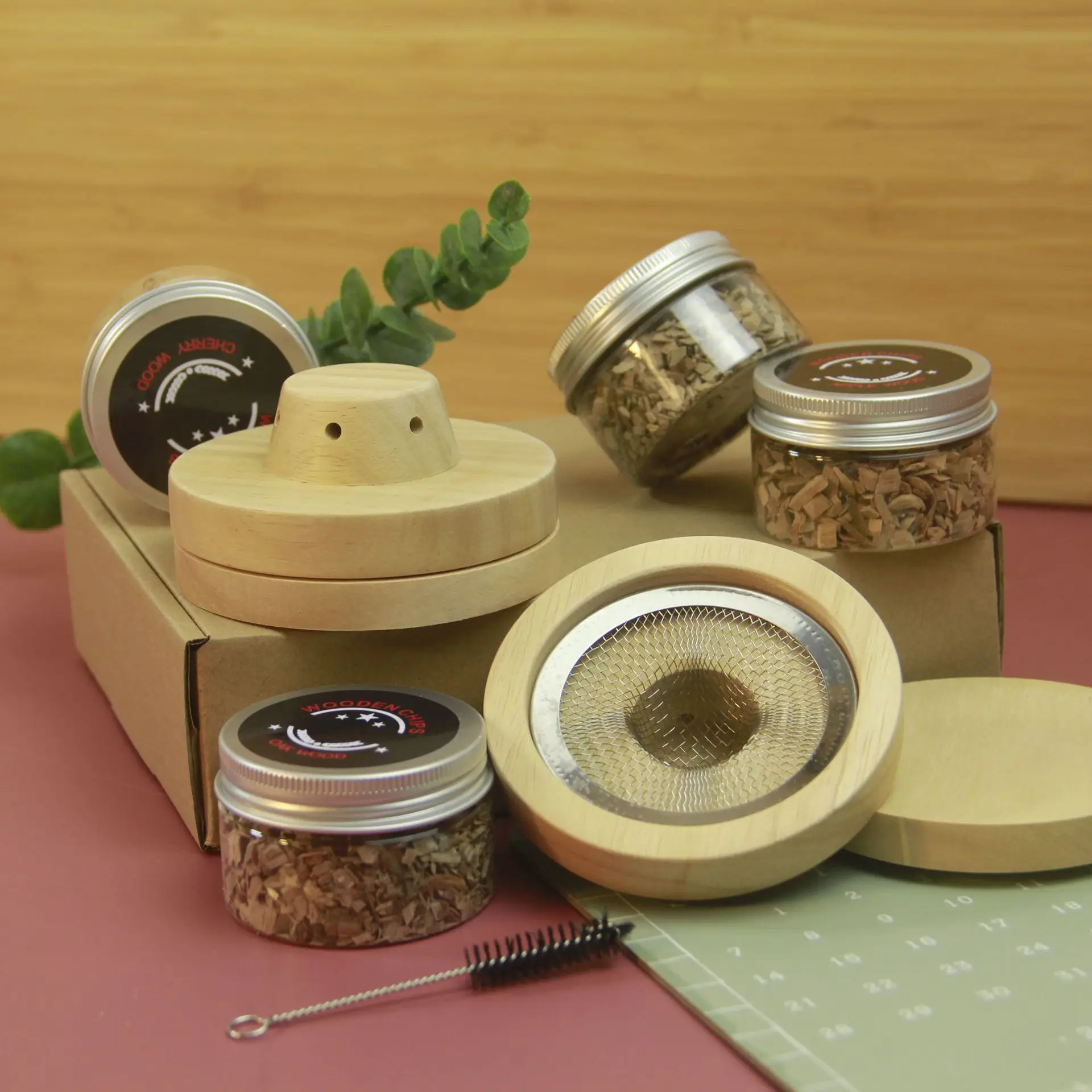 ใหม่ค็อกเทลสูบบุหรี่ชุดบาร์ไม้ - Smoker Box Wood Chip บทวิจารณ์และราคา