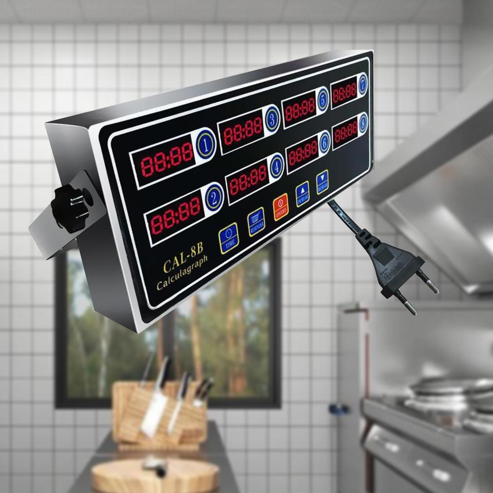 นาฬิกาจับเวลาครัวดิจิตอล 8 ช่อ - Home Cooking Channel บทวิจารณ์และราคา