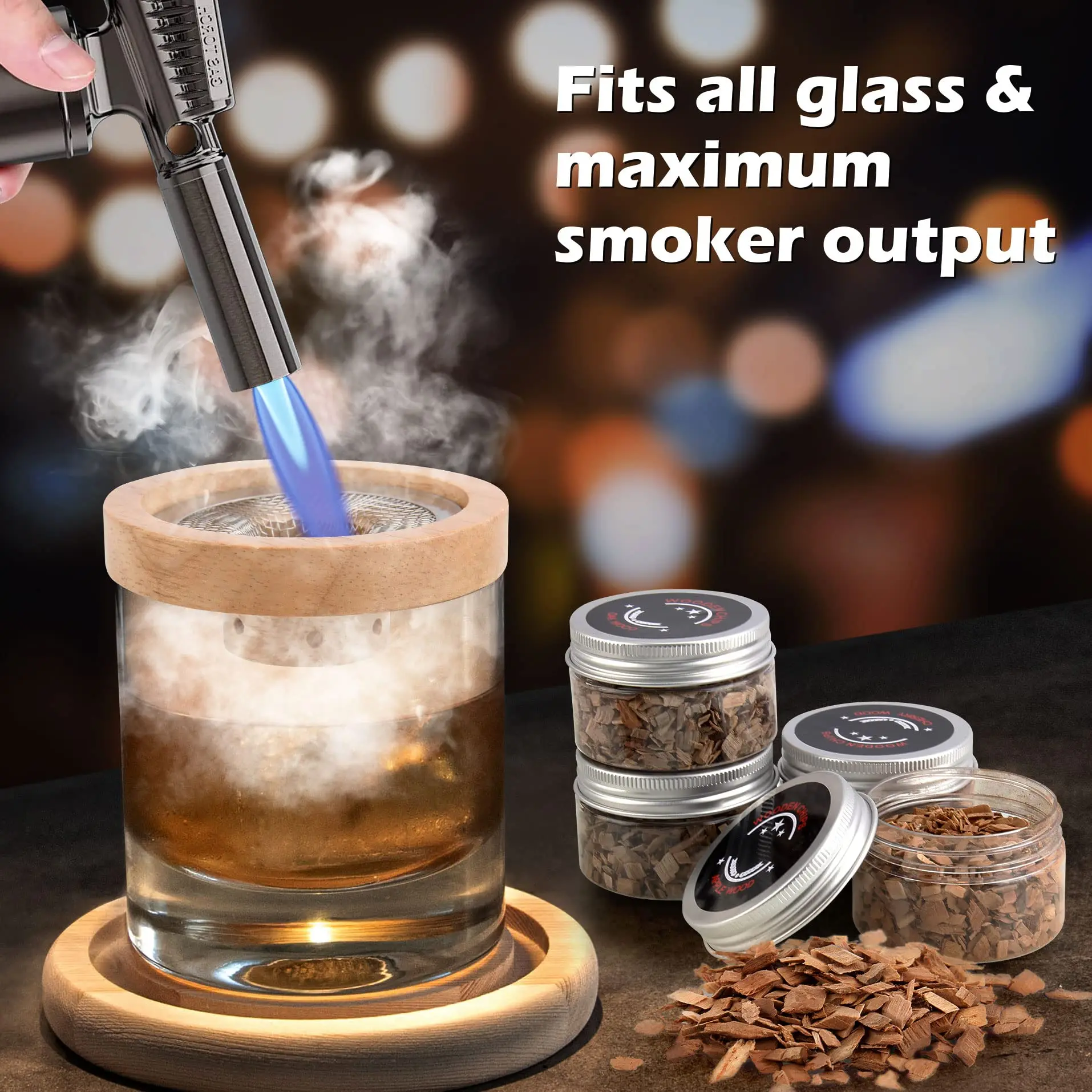 ค็อกเทลสูบบุหรี่ชุดบาร์ไม้รมคว - Smoker Box Wood Chip บทวิจารณ์และราคา