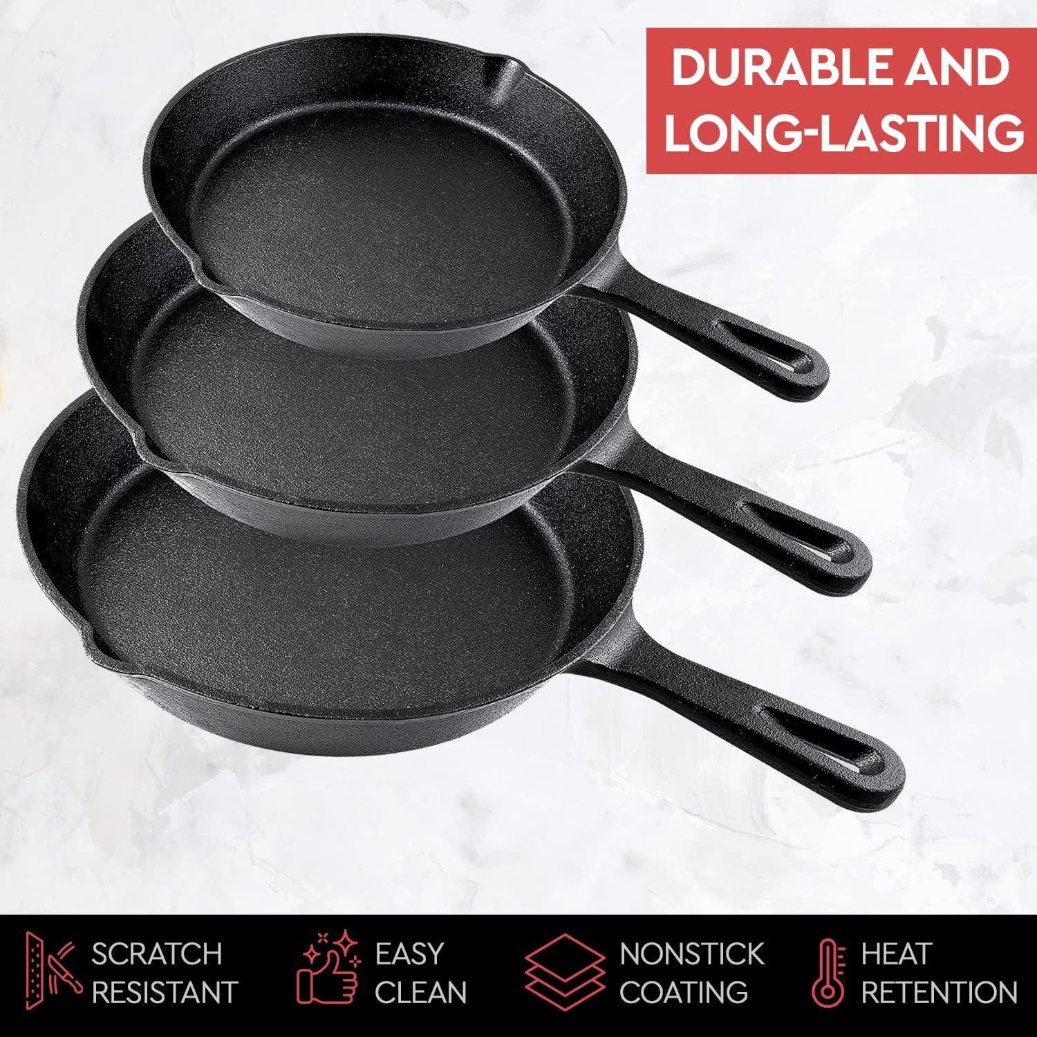 กระทะเหล็กหล่อขนาด 14/16/20 ซม - Dosa Pan Iron บทวิจารณ์และราคา