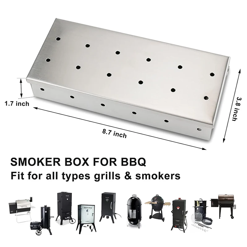 กล่องรมควันสเตนเลสสตีล ไม่โก่ง - Smoker Box Wood Chip บทวิจารณ์และราคา