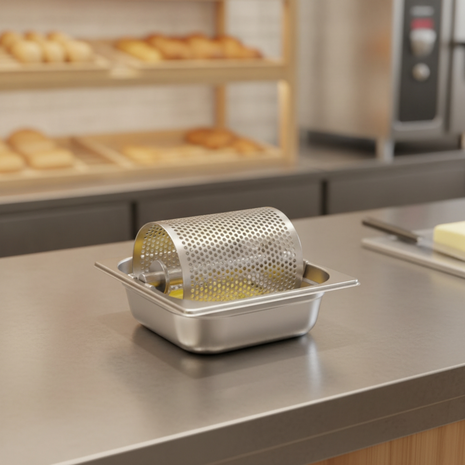 ลูกกลิ้งเนยพร้อมถาด ลูกกลิ้งเน - Home Cooking Utensils บทวิจารณ์และราคา